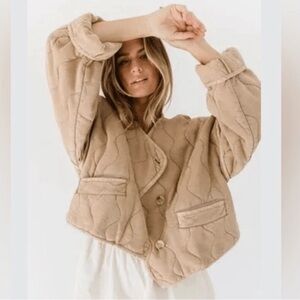 Free People Gwynnie quilted jacket perfect condition worn once